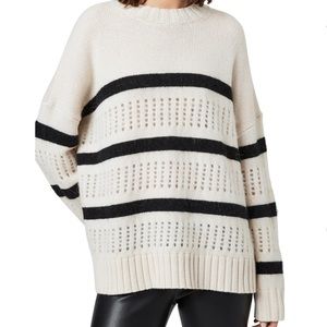 All Saints Siddons Stripe Wool Blend Sweater
